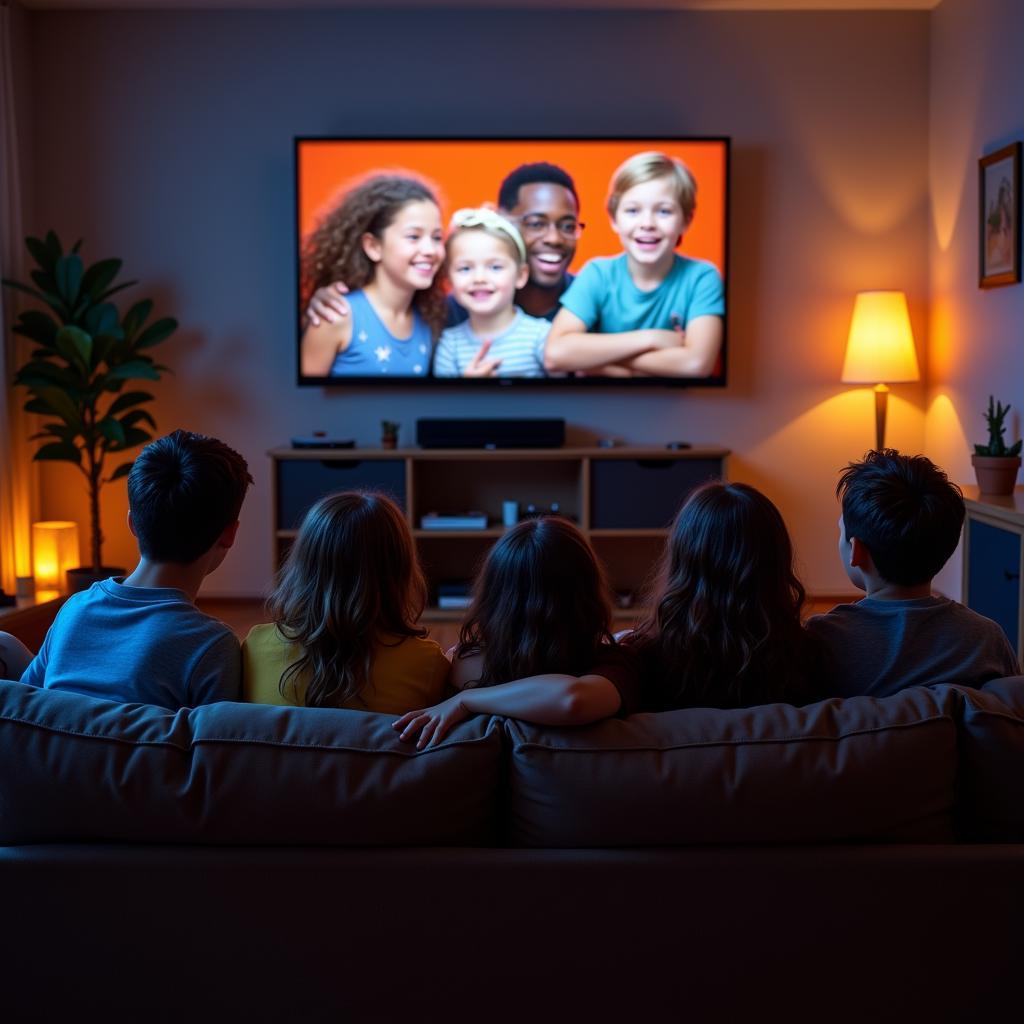 Nhóm bạn 6 chàng trai và 1 cô gái đang cùng nhau xem phim trên Zing TV.