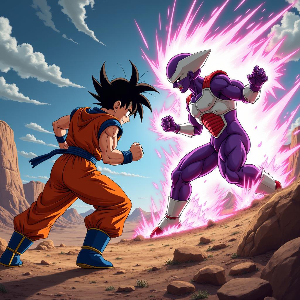 Trận chiến giữa Songoku và Frieza trong 7 viên ngọc rồng ball kai