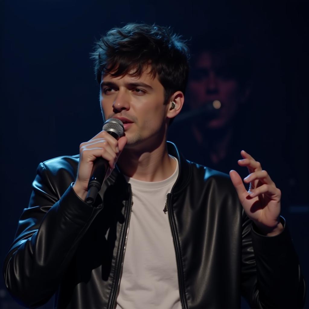 Ca sĩ Alekseev thể hiện ca khúc Forever