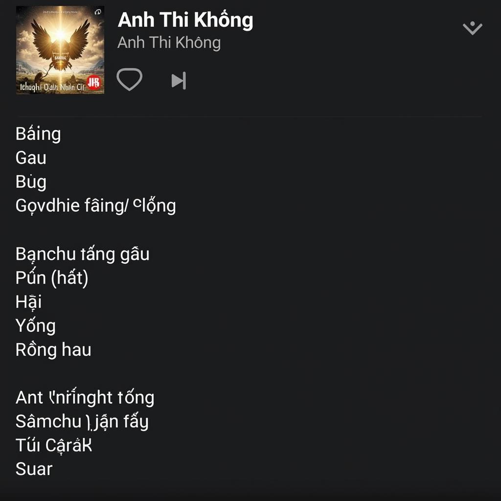 Lời bài hát Anh Thì Không