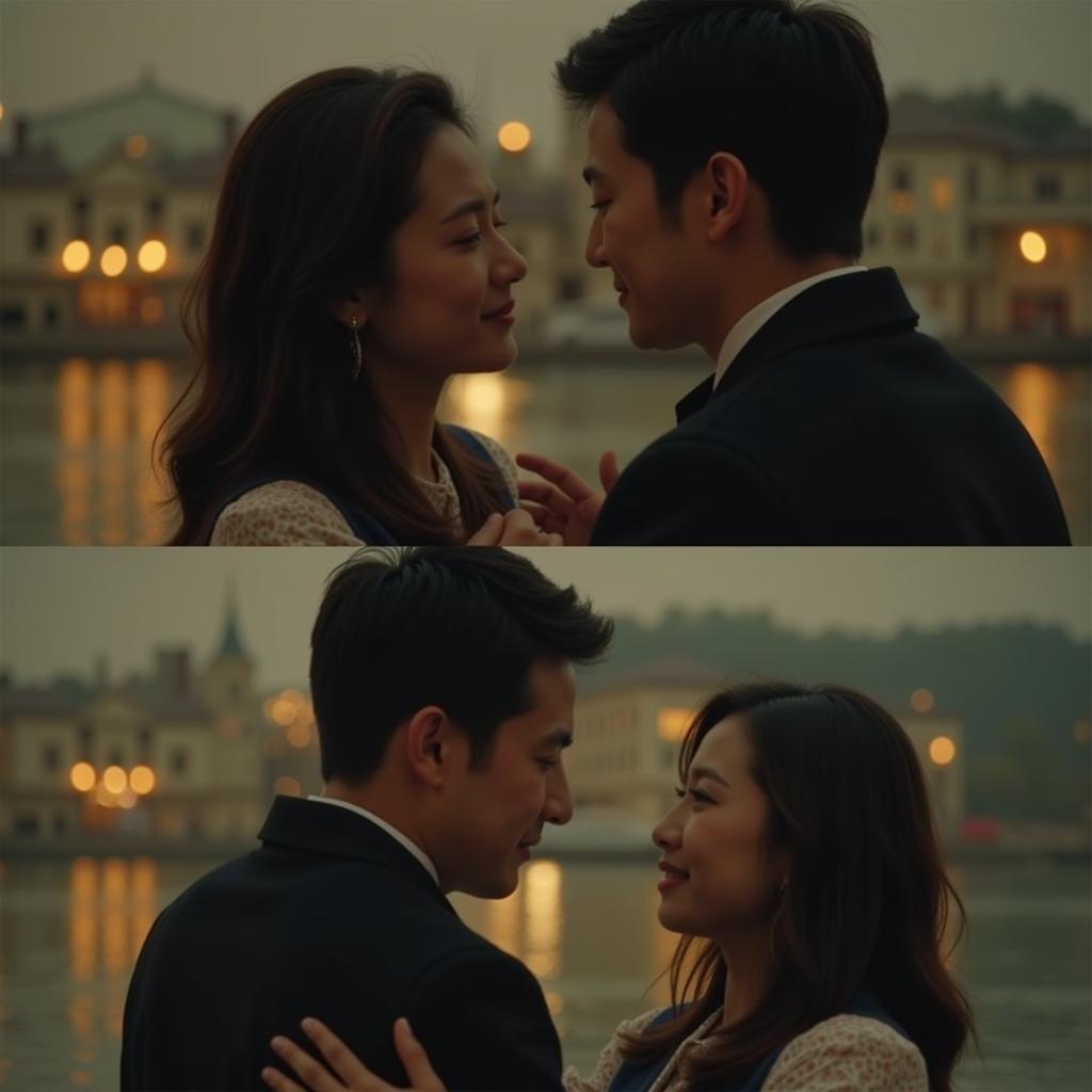 Cảnh phim lãng mạn giữa hai nhân vật chính trong Another Miss Oh trên Zing TV