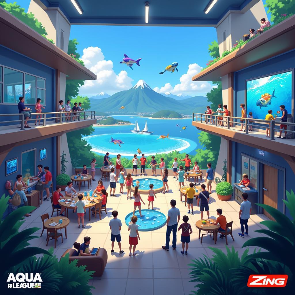 Cộng đồng game thủ đông đảo của Aqua League Zing.vn