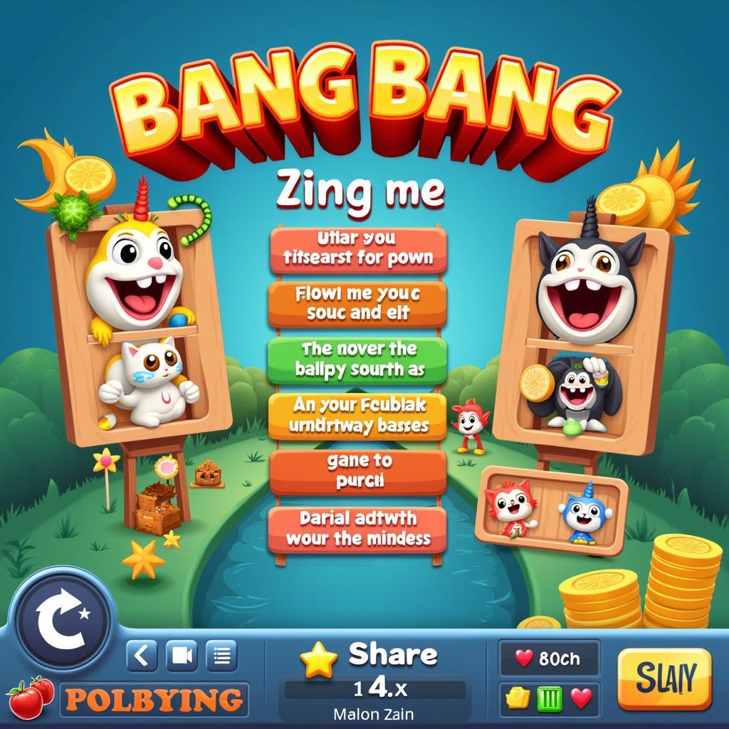 Bang Bang Zing Me Giao Diện