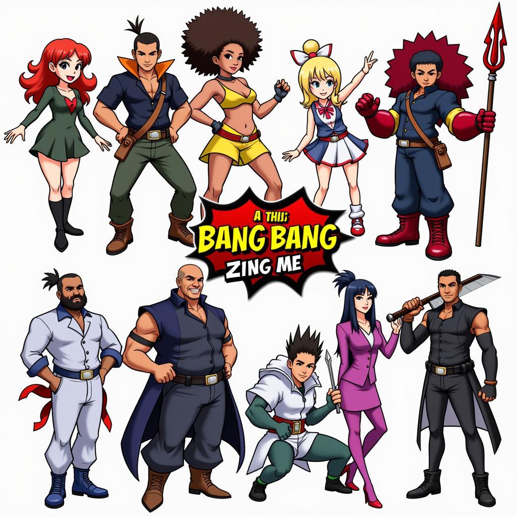 Bang Bang Zing Me characters