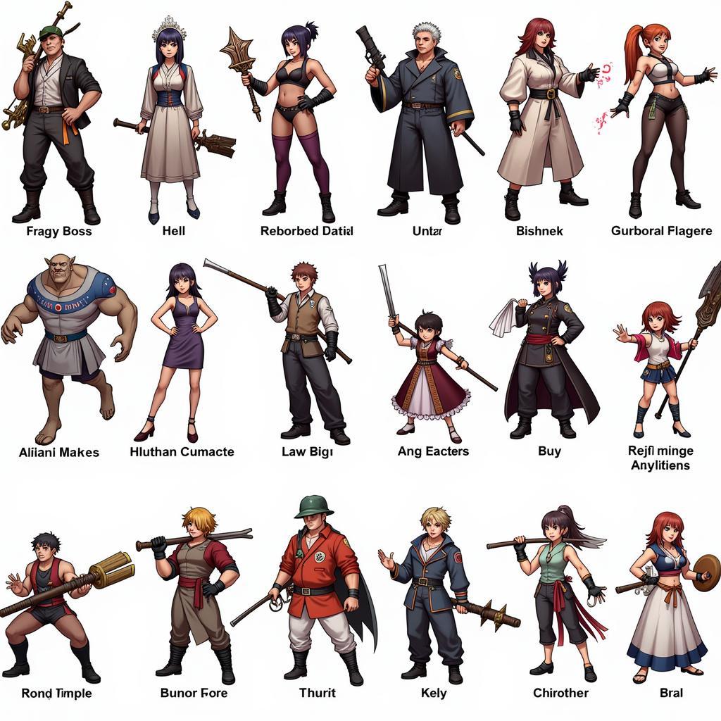 Bang Bang Zing Character Selection