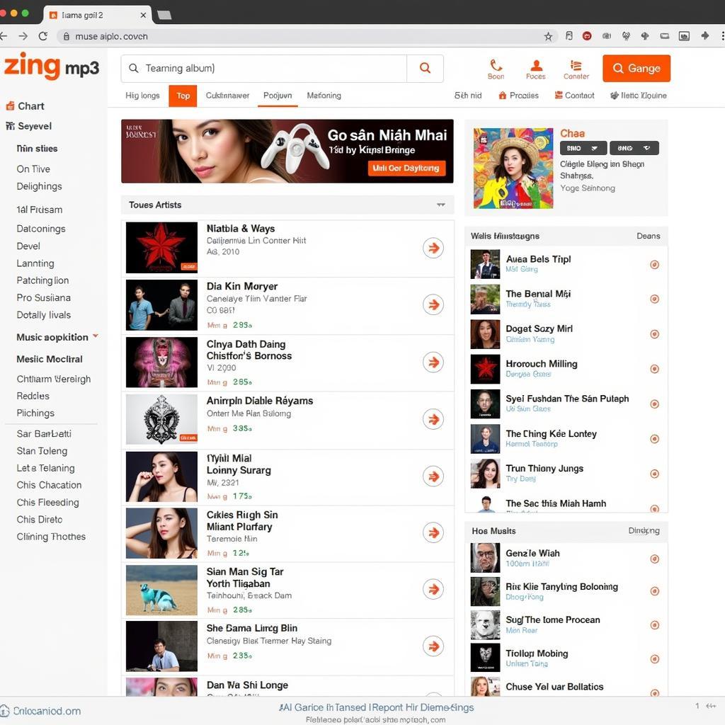 Bảng xếp hạng Zing Mp3