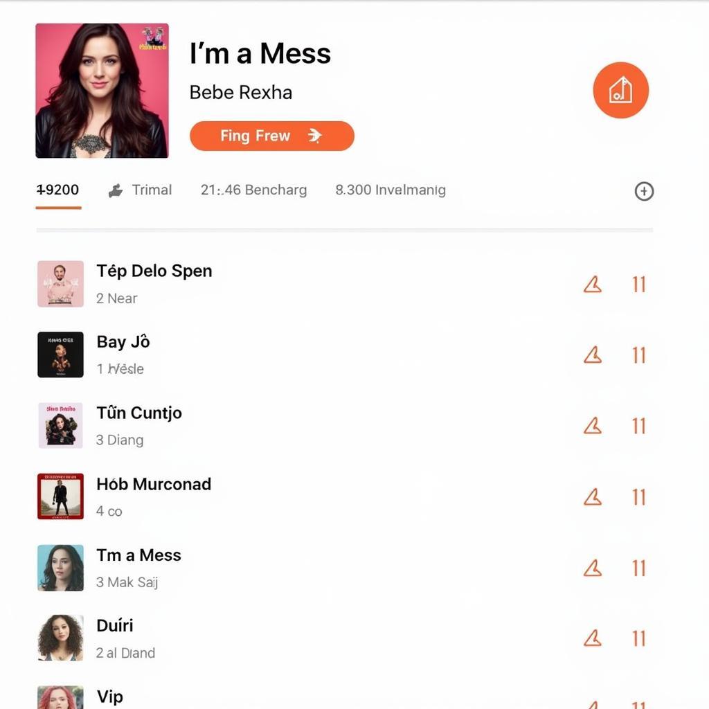 I'm A Mess trên bảng xếp hạng Zing Chart