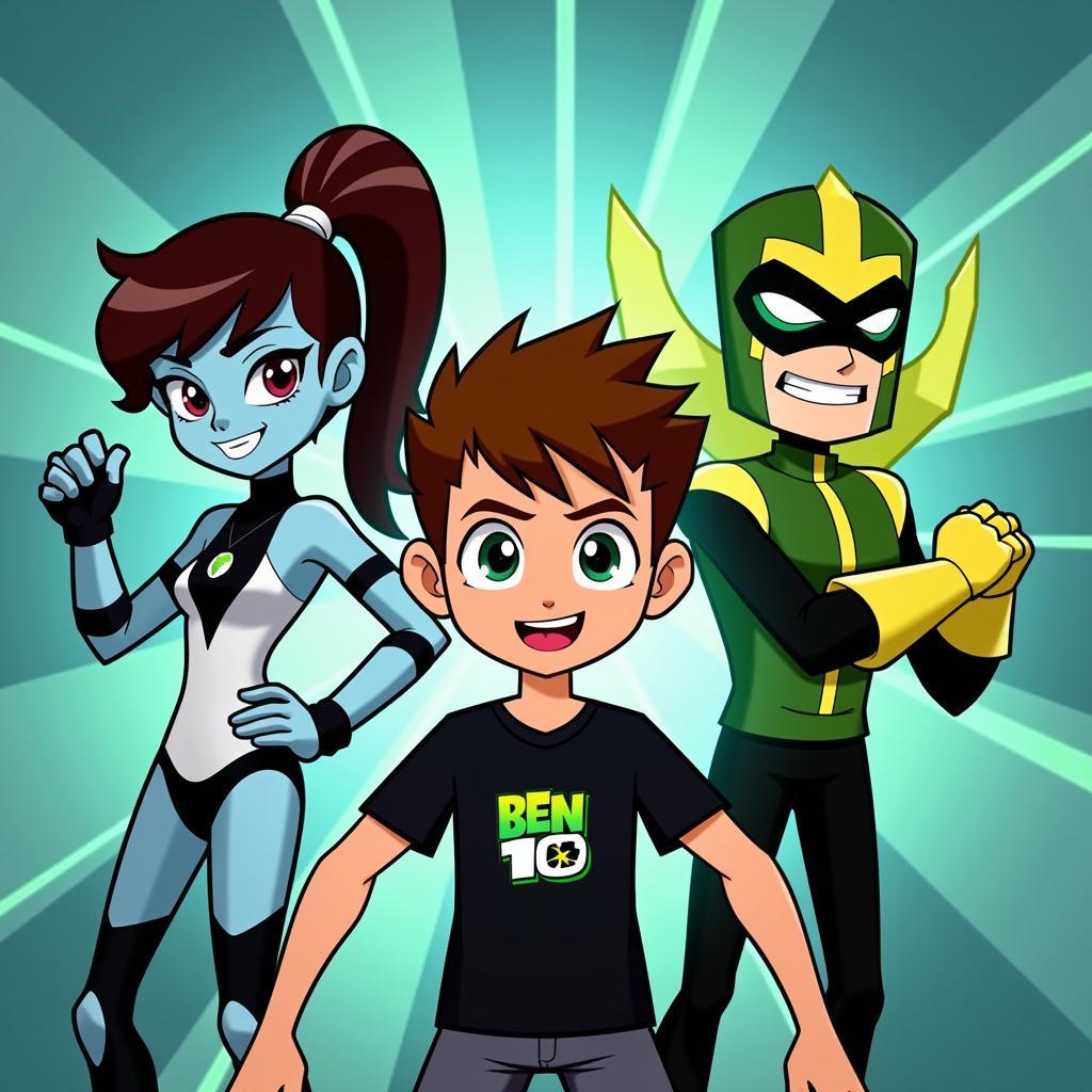 Hình ảnh các nhân vật trong game Ben 10 Zing Me