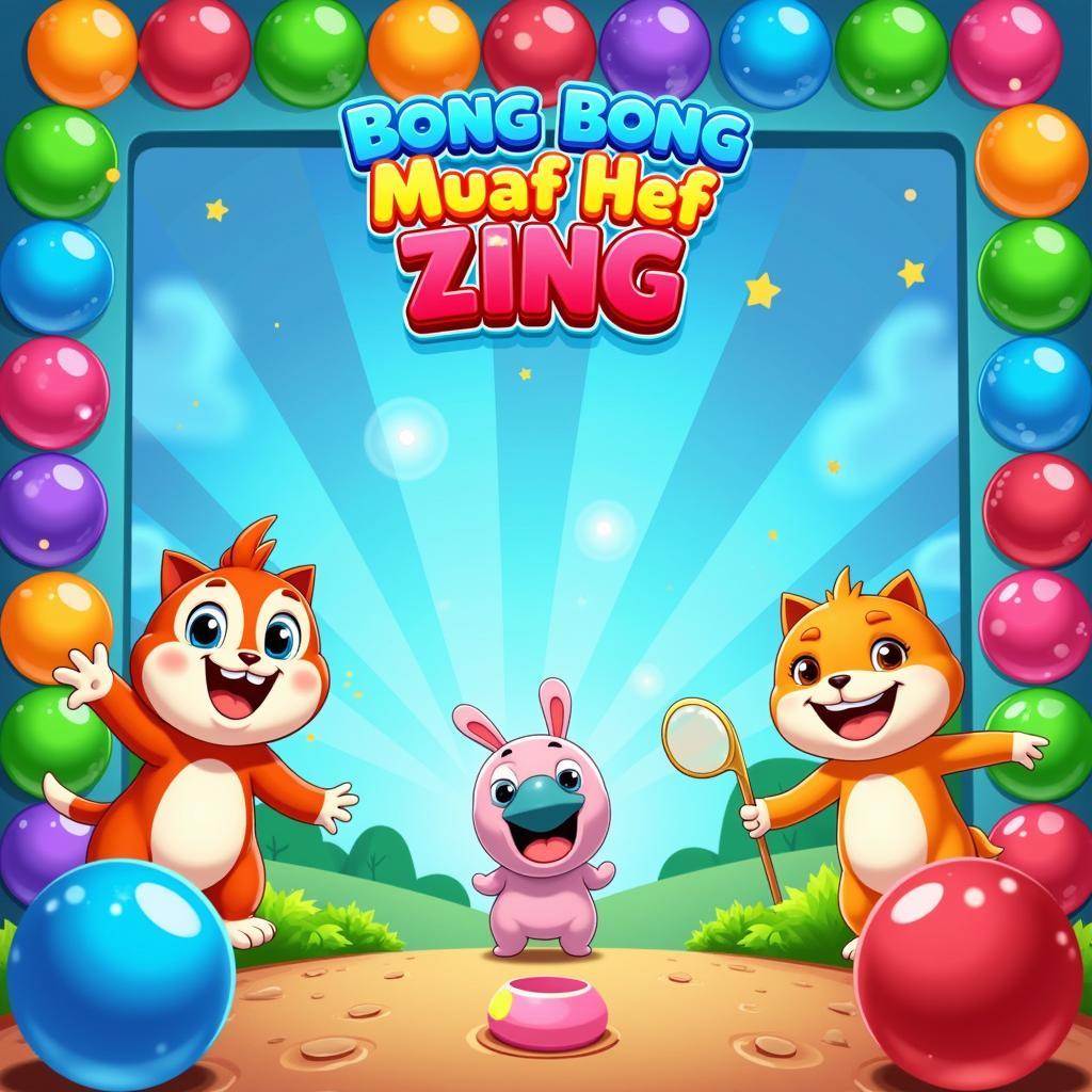 Giao diện game bong bóng muaf hef Zing