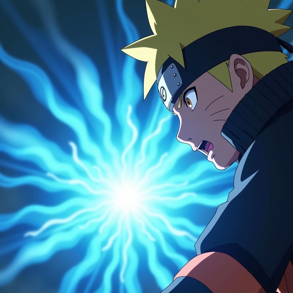 Boruto sử dụng Rasengan