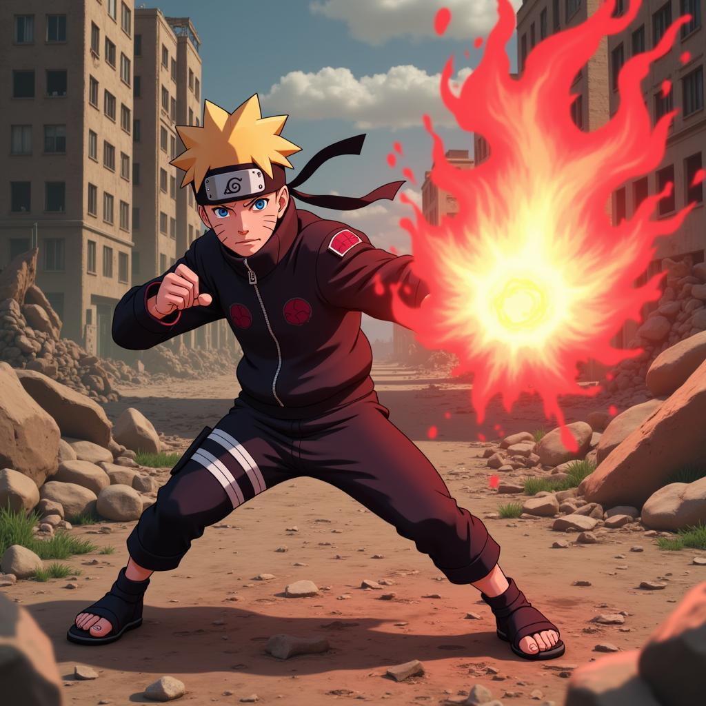 Boruto sử dụng Rasengan tập 100