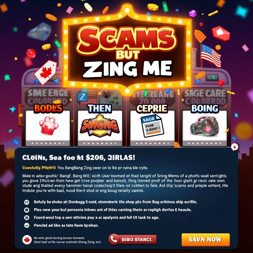 Cảnh báo lừa đảo trong game Bang Bang Zing Me