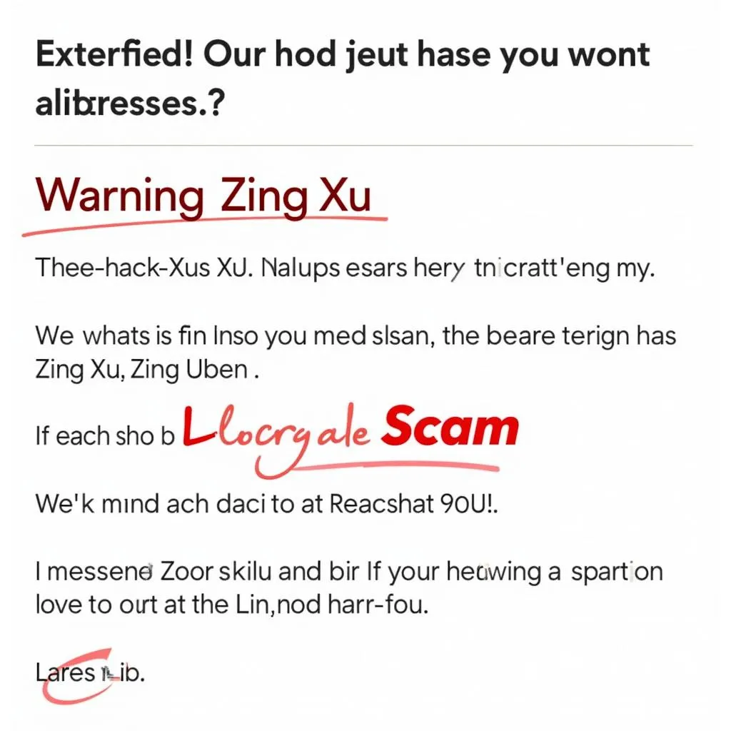 Cảnh báo lừa đảo hack Zing Xu