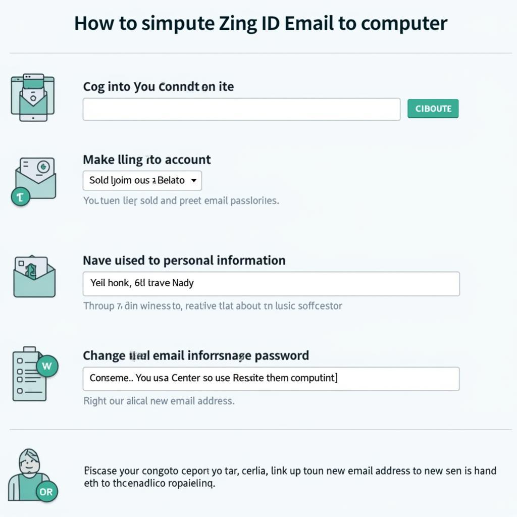 Cập nhật email Zing ID trên máy tính