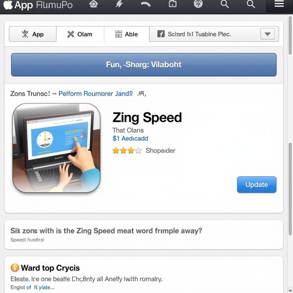 Cập nhật Zing Speed trên App Store