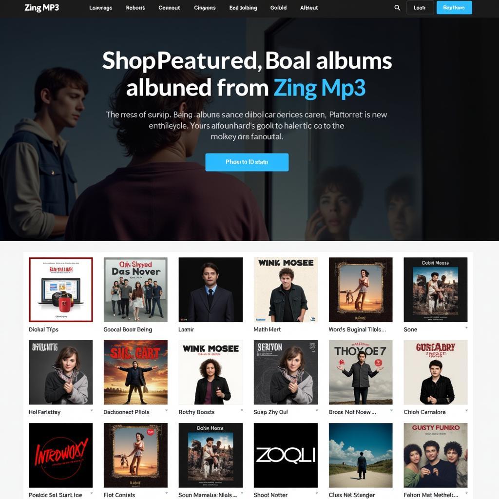 Hiển thị album nổi bật với Carousel Bootstrap Zing MP3 Free