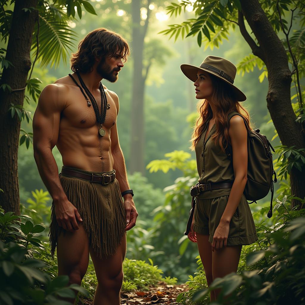 Tarzan and Jane's First Encounter