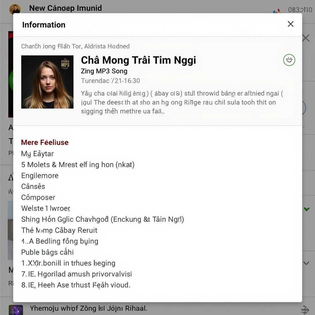 Thông tin về "Chỉ Mong Trái Tim Người" trên Zing MP3