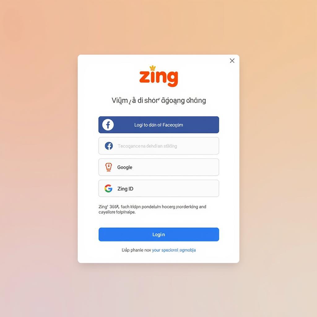 Đăng nhập Zing 360 Mộng Hoàng Cung