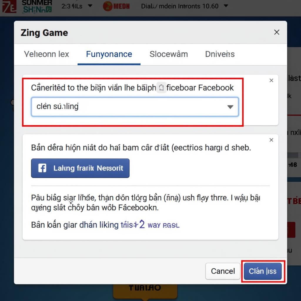 Chuyển tài khoản Zing sang Facebook