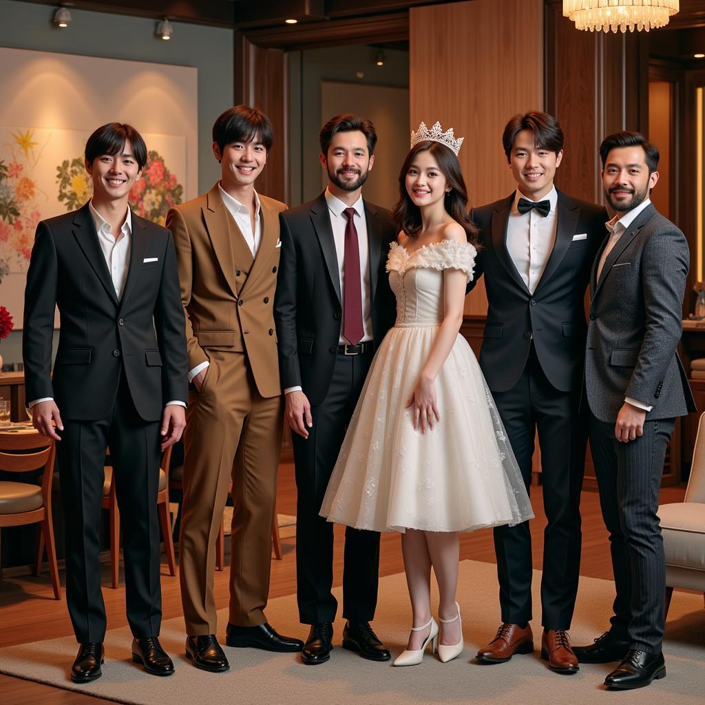 Dàn diễn viên Cinderella and Four Knights