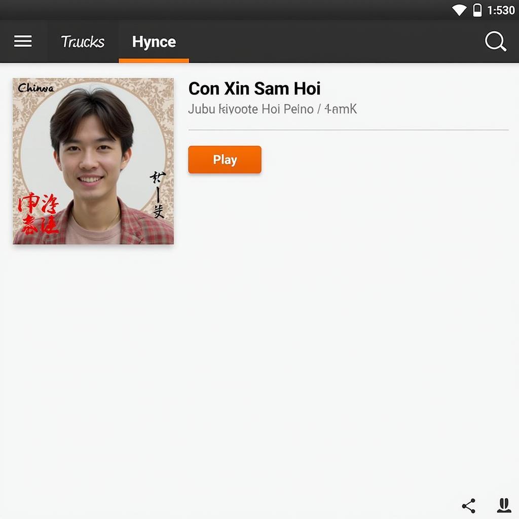 Hình ảnh giao diện Zing MP3 với ca khúc "Con Xin Sám Hối"