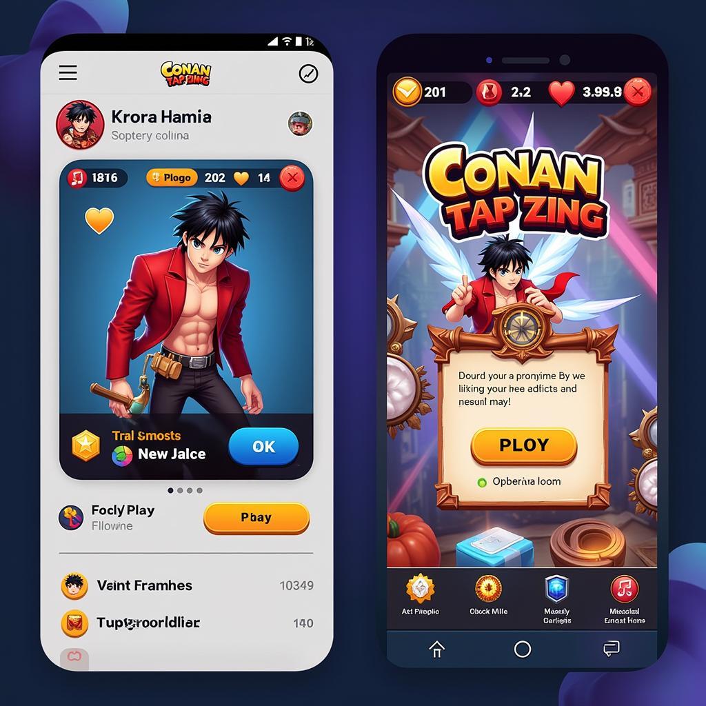 Giao diện game Conan Tap 100 Zing