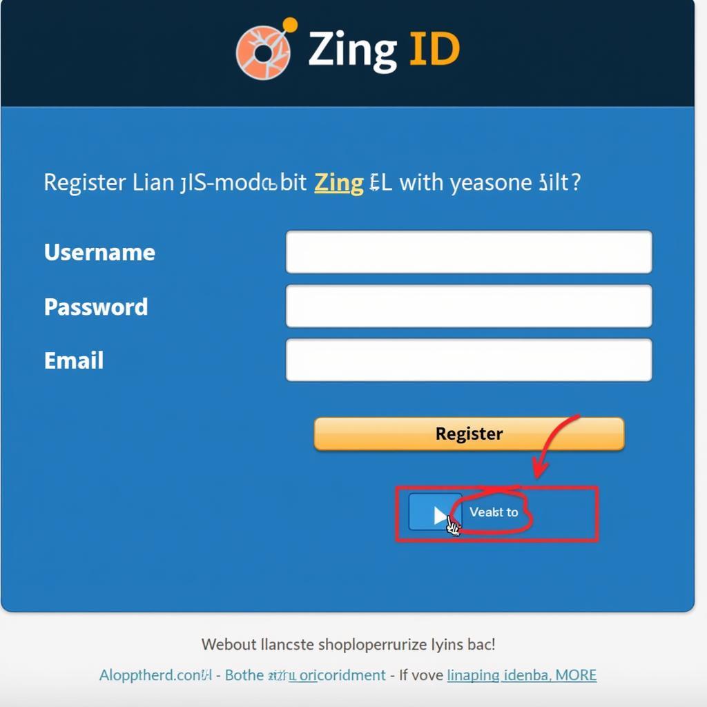 Đăng ký tài khoản Zing ID