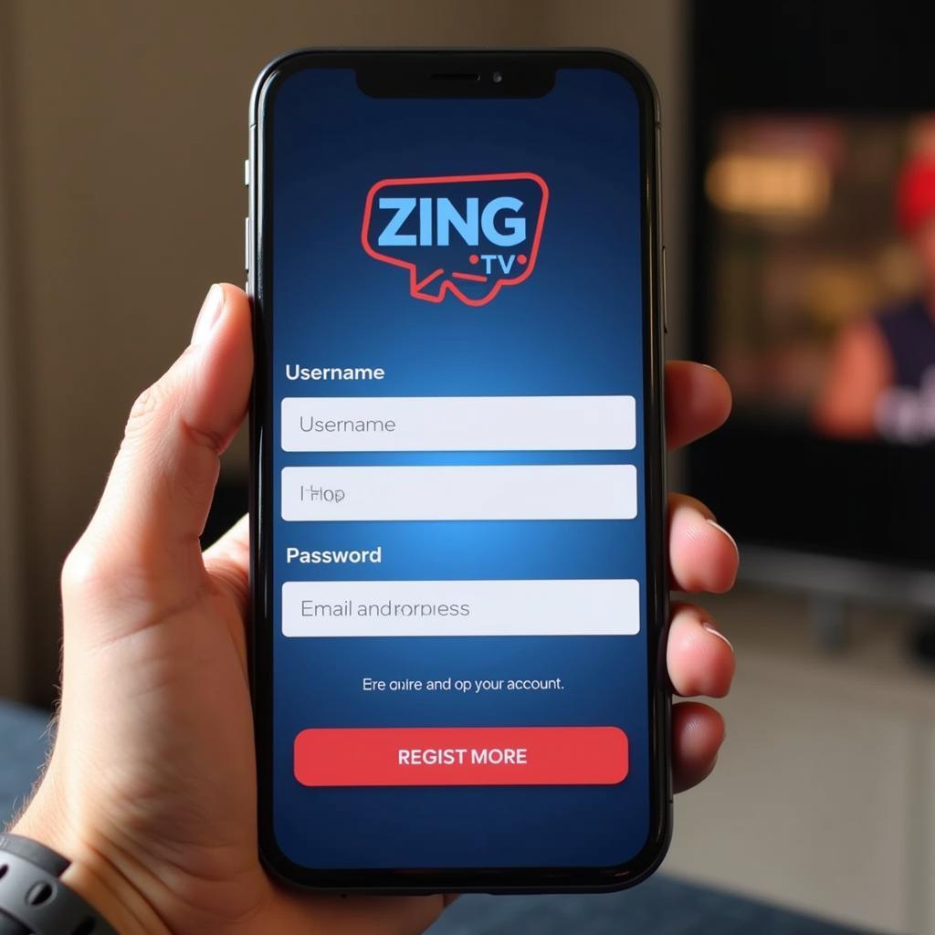 Đăng ký tài khoản Zing TV