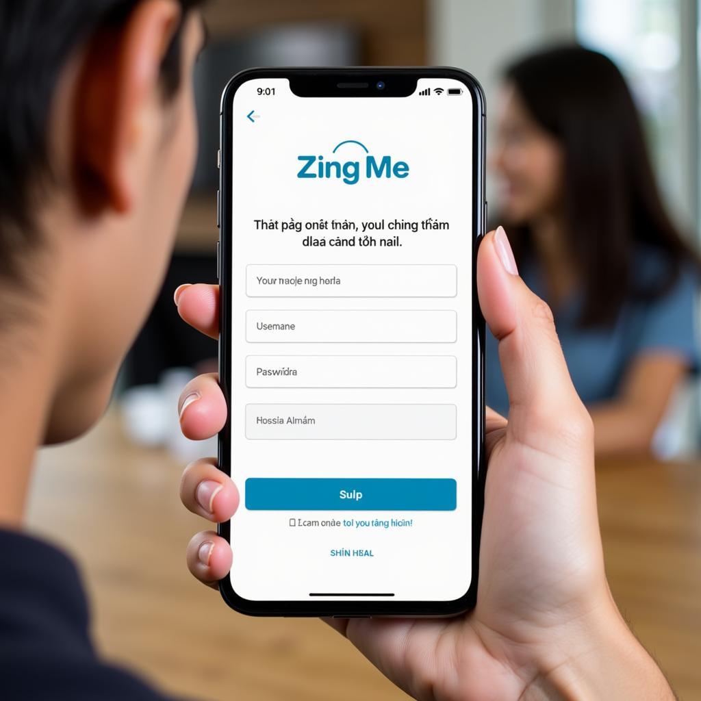 Đăng ký Zing Me trên điện thoại