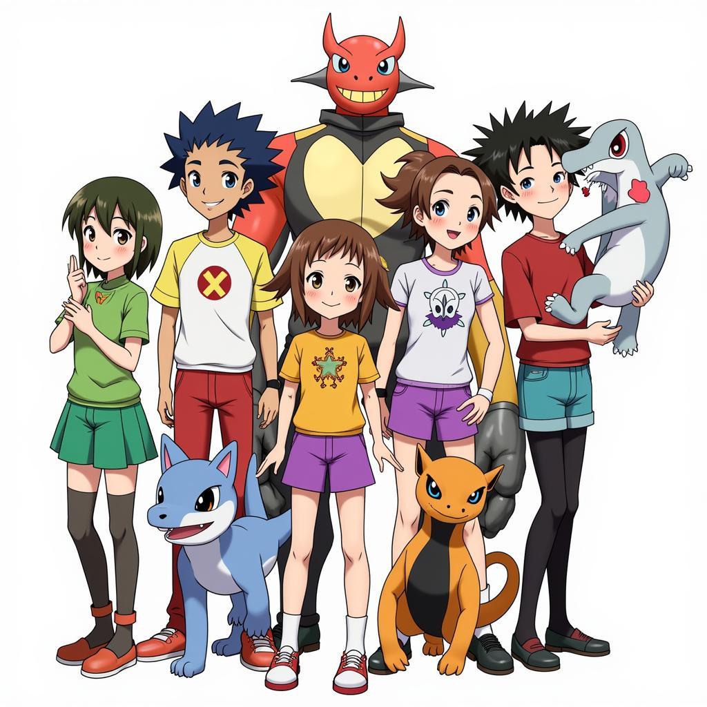 Các nhân vật chính trong Digimon SS5