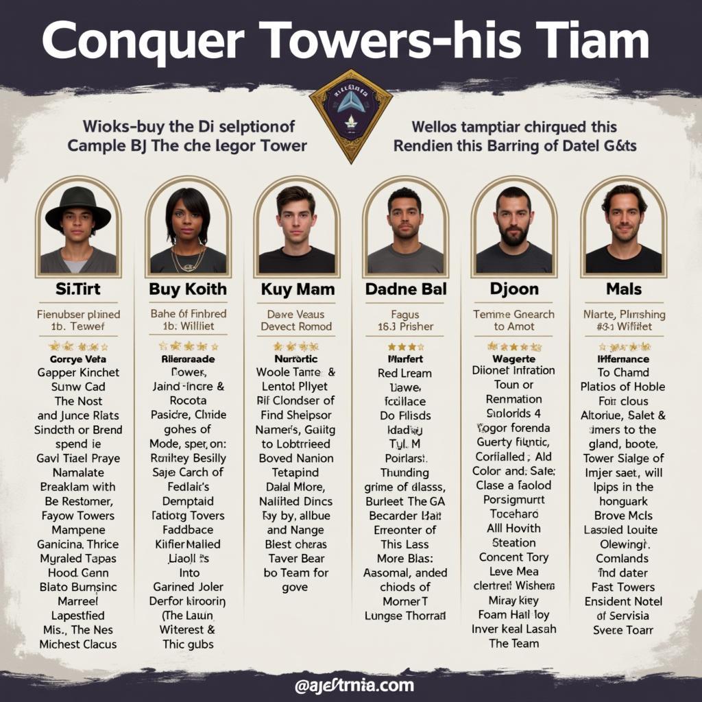 Team Composition for Tower Conquest