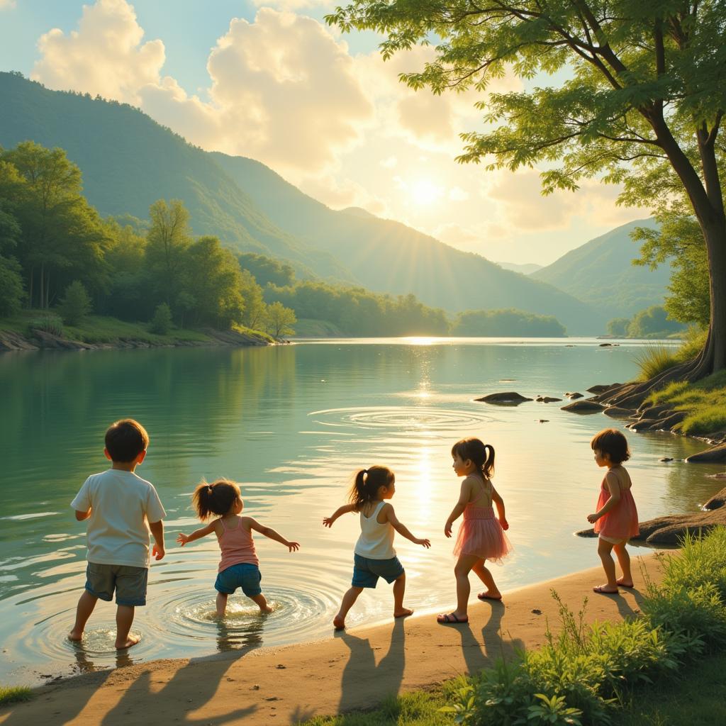 Childhood Memories by the River