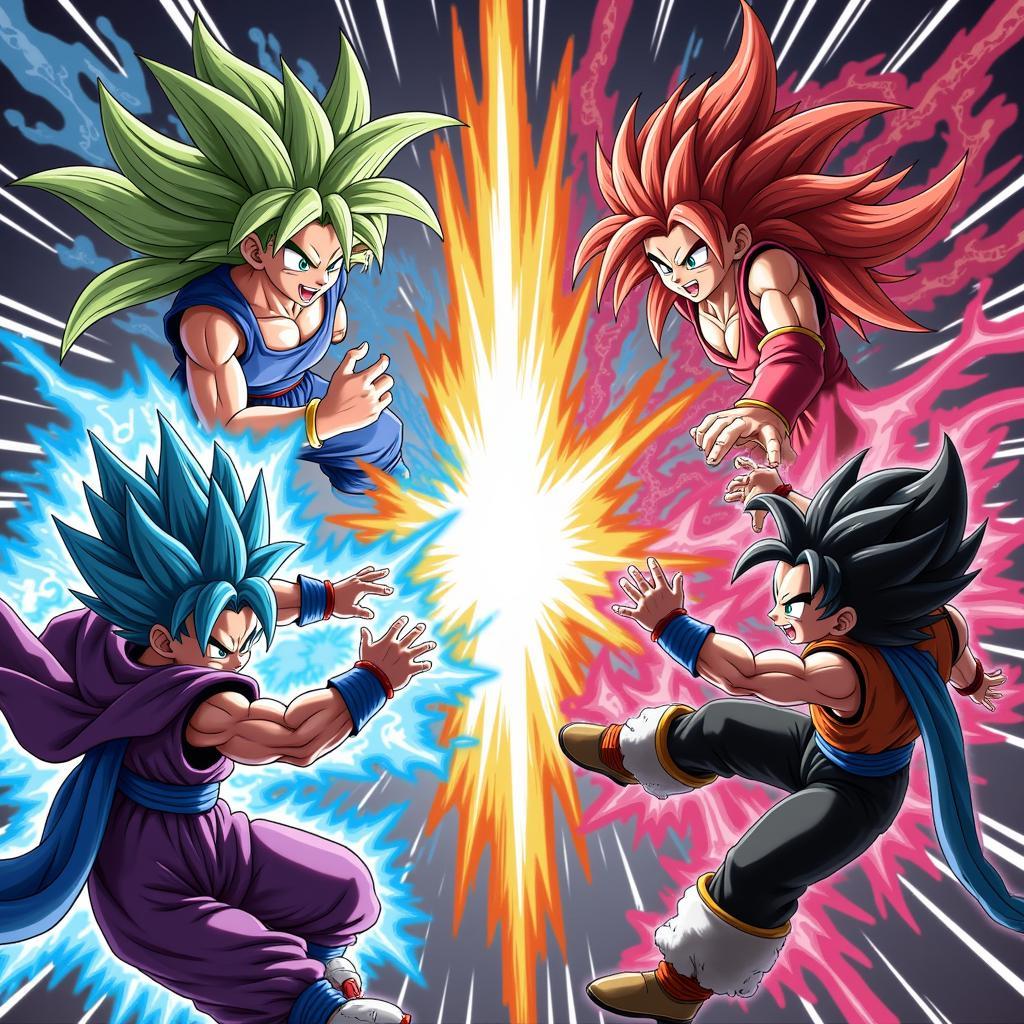 Trận chiến kịch liệt trong Dragon Ball Heroes Zing