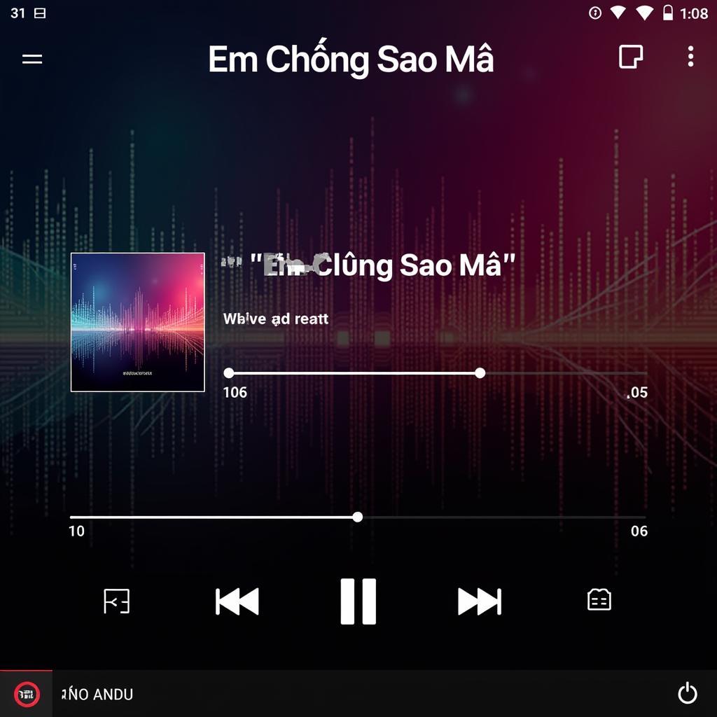 Hình ảnh hiển thị giao diện Zing MP3 đang phát bản remix "Em Chẳng Sao Mà"