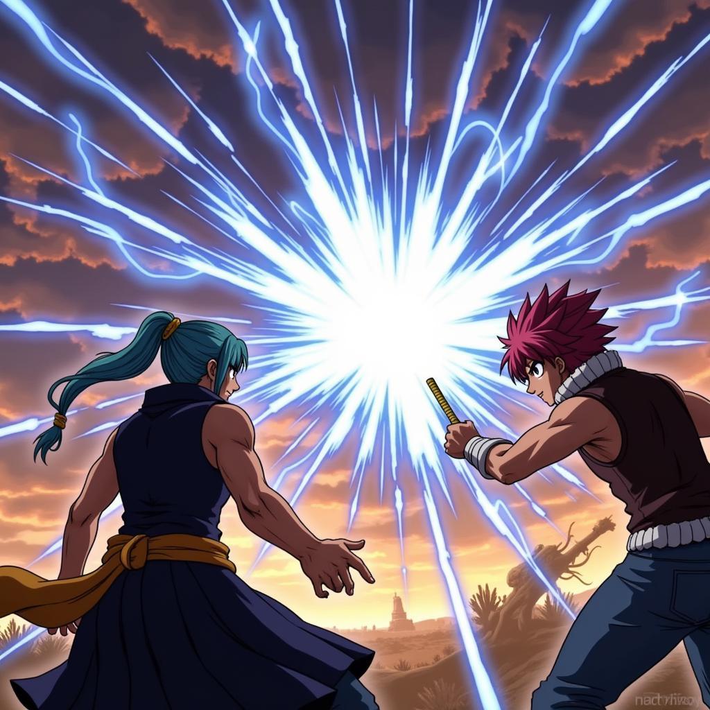 Fairy Tail HD Zing: Màn hình chiến đấu với hiệu ứng đẹp mắt