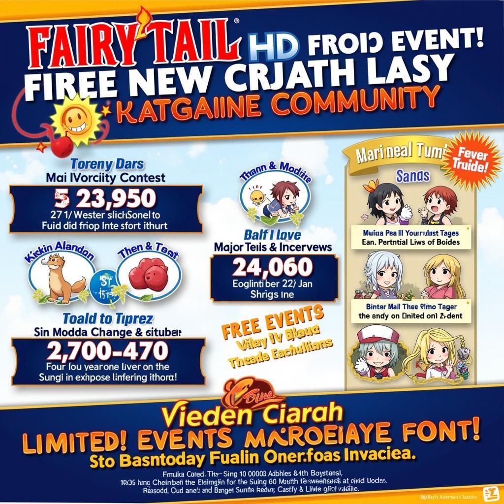 Fairy Tail HD Zing: Hình ảnh sự kiện trong game với nhiều phần thưởng hấp dẫn