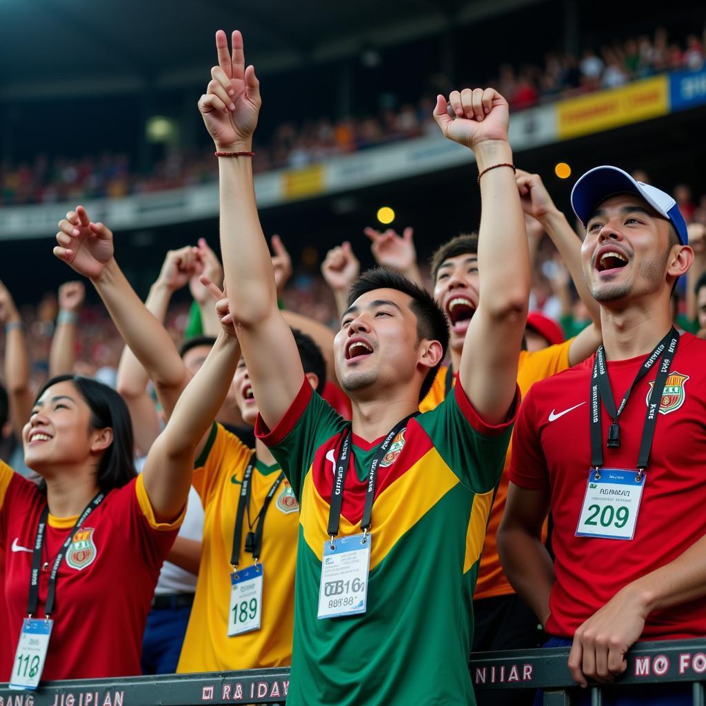 Fan cuồng bóng đá Asian Cup 2019