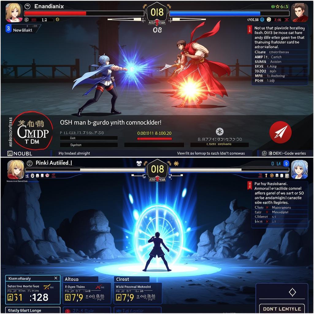 Fate Stay Night SS1 Zing Game - Hình ảnh gameplay cho tựa game Fate Stay Night SS1 trên nền tảng Zing Game, thể hiện hệ thống chiến đấu và giao diện người dùng.