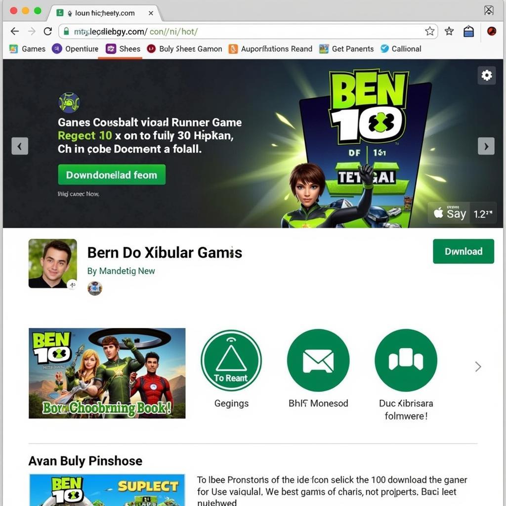 Tải Game Ben 10 Zing Me