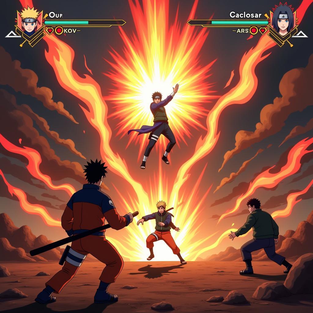 Game cứu vĩ Naruto Zing Me chiến đấu