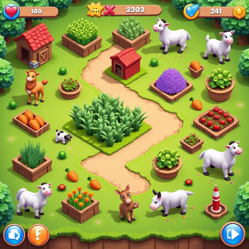 Giao diện game Farmery Zing