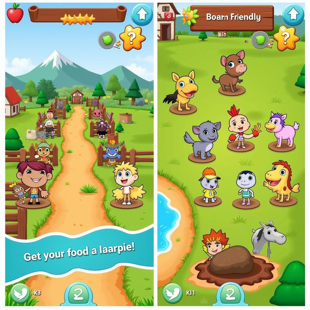 Giao diện thân thiện của game Family Farm Zing Me