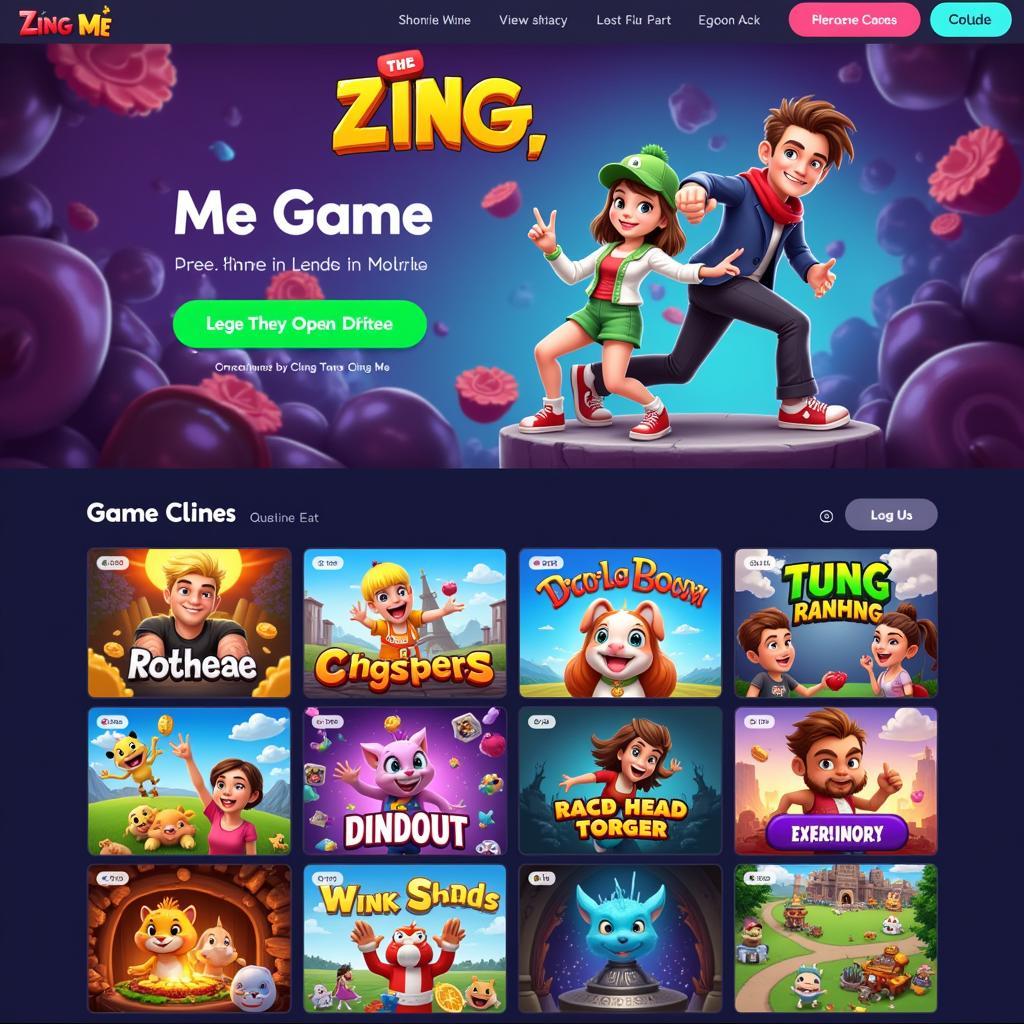 Giao diện game Zing Me