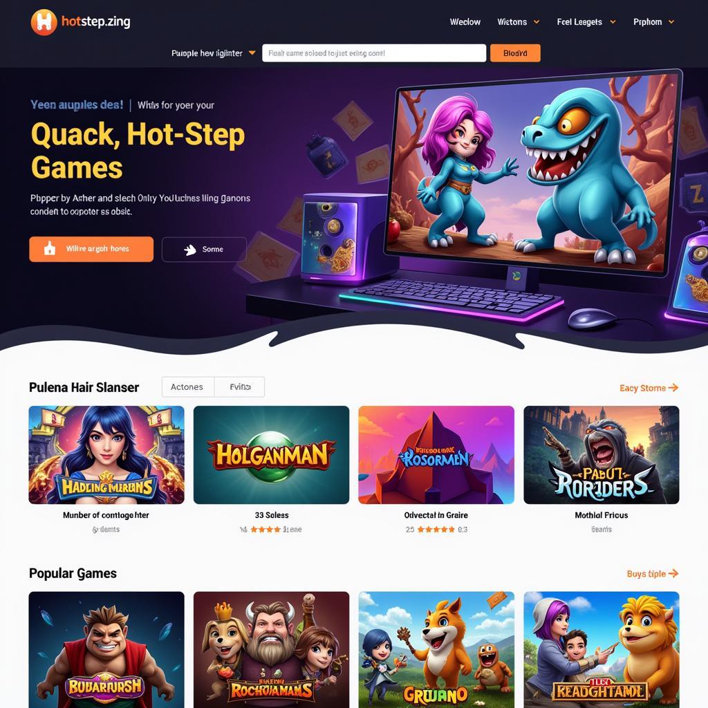 Giao diện website hotstep