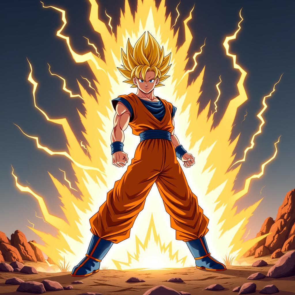 Gohan biến hình Super Saiyan 2