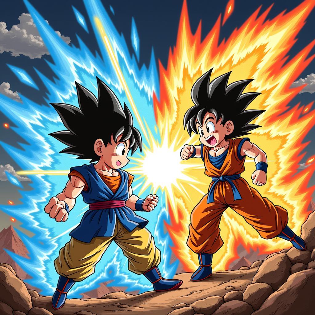 Goku và Broly đối đầu nảy lửa