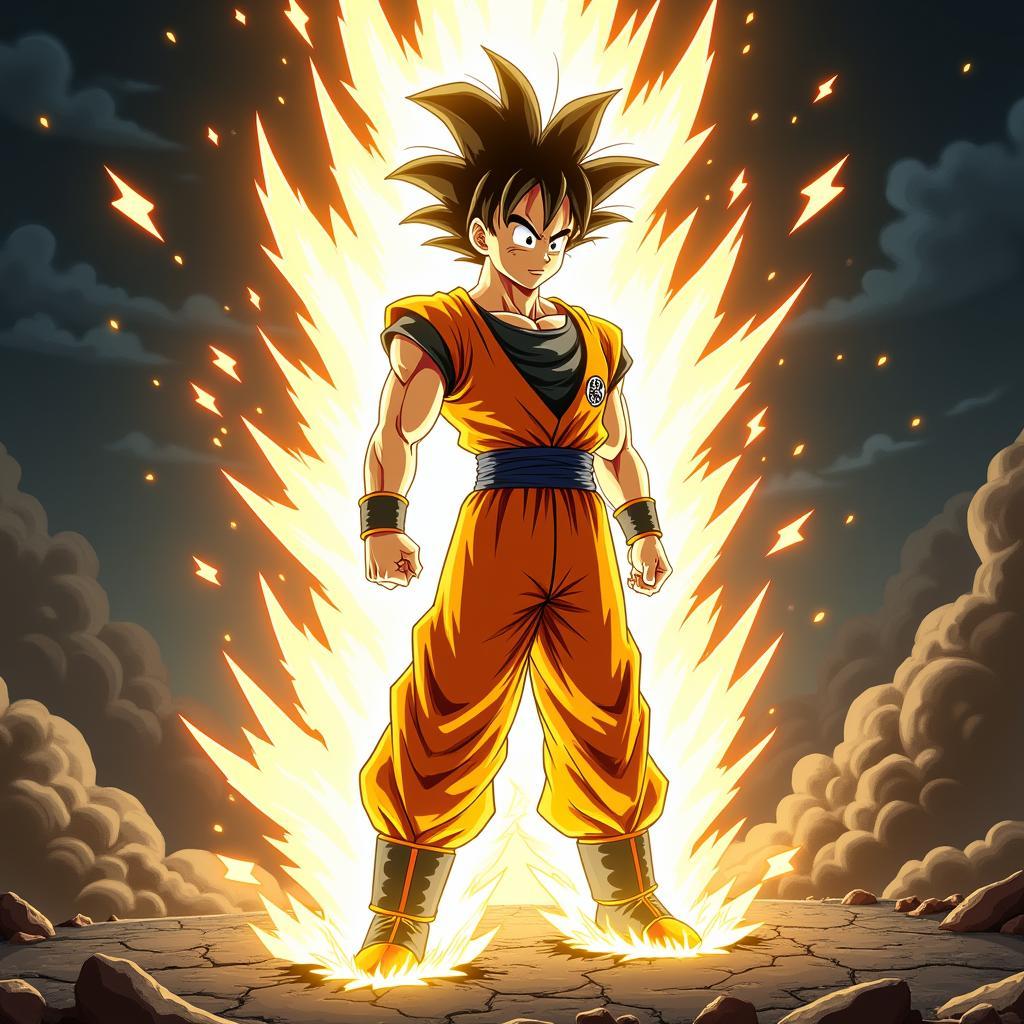 Goku bùng nổ sức mạnh tiềm ẩn