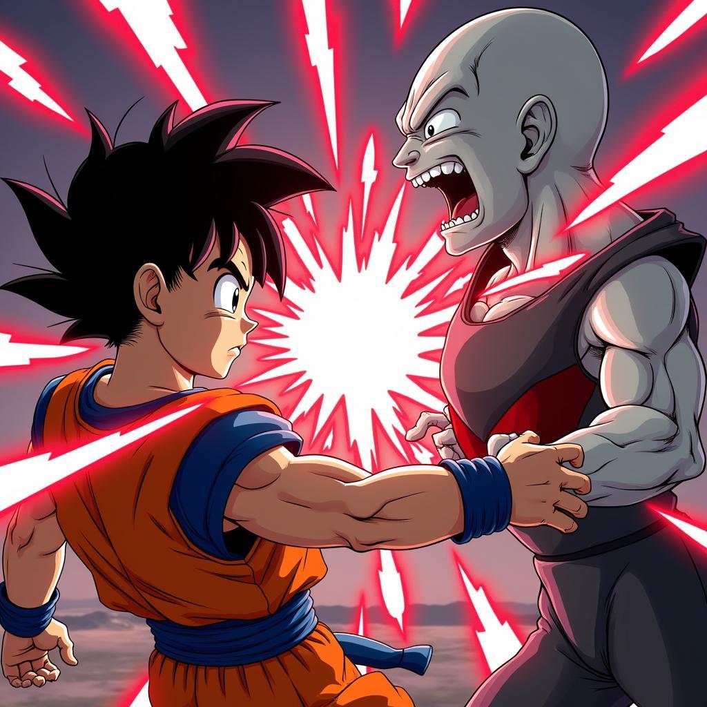 Goku và Jiren đối đầu nảy lửa