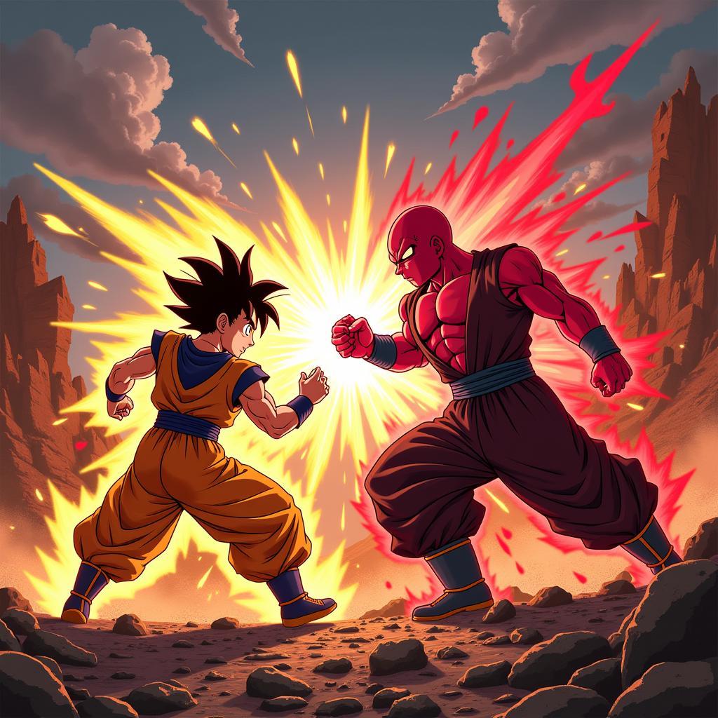 Goku và Jiren đối đầu